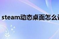 steam动态桌面怎么设置（steam动态桌面）