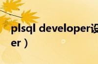 plsql developer设置中文（plsql developer）