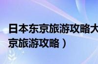 日本东京旅游攻略大阪有什么好玩的（日本东京旅游攻略）