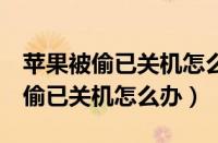 苹果被偷已关机怎么办手机没定位（苹果8被偷已关机怎么办）