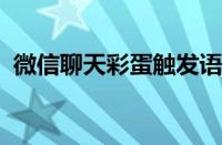 微信聊天彩蛋触发语2023（微信聊天彩蛋）