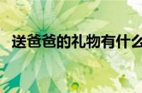 送爸爸的礼物有什么推荐（送爸爸的礼物）