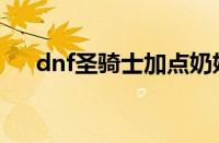 dnf圣骑士加点奶妈（dnf圣骑士加点）