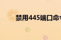 禁用445端口命令（禁用445端口）