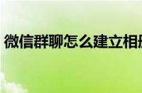 微信群聊怎么建立相册（微信群聊怎么建立）