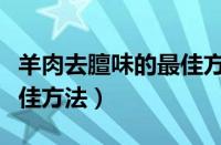 羊肉去膻味的最佳方法紫苏（羊肉去膻味的最佳方法）