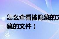 怎么查看被隐藏的文件夹（win7怎么查看隐藏的文件）