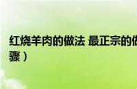 红烧羊肉的做法 最正宗的做法羊（羊肉炖萝卜的做法详细步骤）