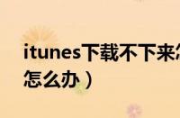 itunes下载不下来怎么办（itunes下载不了怎么办）