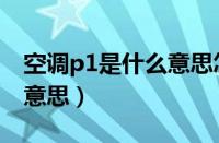 空调p1是什么意思怎样去修（空调p1是什么意思）