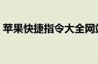 苹果快捷指令大全网站（苹果快捷指令大全）