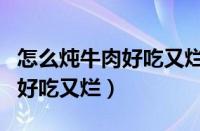 怎么炖牛肉好吃又烂不膻气窍门（怎么炖牛肉好吃又烂）