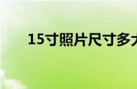 15寸照片尺寸多大（1 5寸照片尺寸）