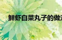 鲜虾白菜丸子的做法（白菜丸子的做法）