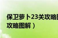 保卫萝卜23关攻略图解大全（保卫萝卜23关攻略图解）