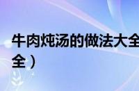 牛肉炖汤的做法大全家常（牛肉炖汤的做法大全）