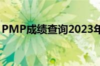 PMP成绩查询2023年11月（pmp成绩查询）