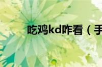 吃鸡kd咋看（手游吃鸡kd怎么看）