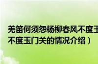 羌笛何须怨杨柳春风不度玉门关（对于羌笛何须怨杨柳春风不度玉门关的情况介绍）