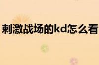 刺激战场的kd怎么看（刺激战场kda怎么看）