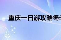 重庆一日游攻略冬季（重庆一日游攻略）