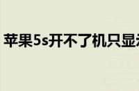 苹果5s开不了机只显示苹果图案（苹果图案）