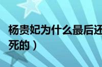 杨贵妃为什么最后还是被处死呢（杨贵妃怎么死的）