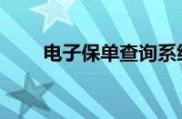 电子保单查询系统（电子保单查询）