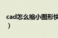 cad怎么缩小图形快捷键（cad怎么缩小图形）