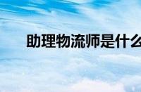 助理物流师是什么职称（助理物流师）