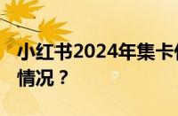 小红书2024年集卡什么时候开始 目前是什么情况？