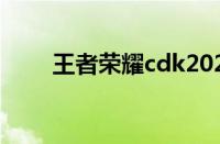 王者荣耀cdk2021（cdk王者荣耀）