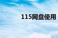 115网盘使用（115网盘登陆）