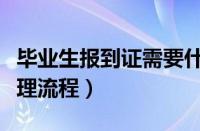 毕业生报到证需要什么材料（毕业生报到证办理流程）