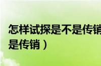 怎样试探是不是传销网恋诈骗（怎样试探是不是传销）