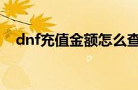 dnf充值金额怎么查（dnf充值记录查询）