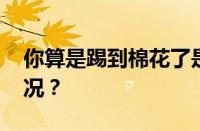 你算是踢到棉花了是什么意思 目前是什么情况？