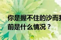 你是握不住的沙而我不肯扬了它是什么歌 目前是什么情况？