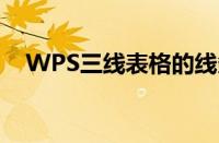 WPS三线表格的线条粗细（wps三线表）