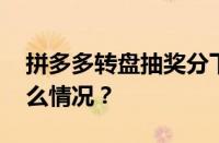 拼多多转盘抽奖分下面是什么单位 目前是什么情况？