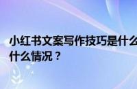 小红书文案写作技巧是什么？文案大全怎么制作的？ 目前是什么情况？