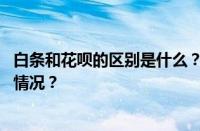 白条和花呗的区别是什么？白条和花呗哪个好？ 目前是什么情况？