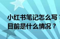 小红书笔记怎么写？小红书笔记怎么分类？ 目前是什么情况？