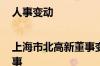 人事变动|上海市北高新董事变更 卢醇、毛玲玲新任董事