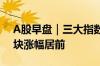 A股早盘｜三大指数涨跌不一 传媒、有色板块涨幅居前