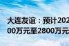 大连友谊：预计2024年上半年净利润亏损2500万元至2800万元