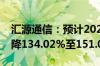 汇源通信：预计2024年上半年净利润同比下降134.02%至151.02%