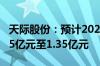 天际股份：预计2024年上半年净利润亏损1.15亿元至1.35亿元