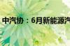 中汽协：6月新能源汽车销量同比增长30.1%