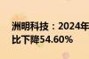 洲明科技：2024年上半年净利润1亿元，同比下降54.60%